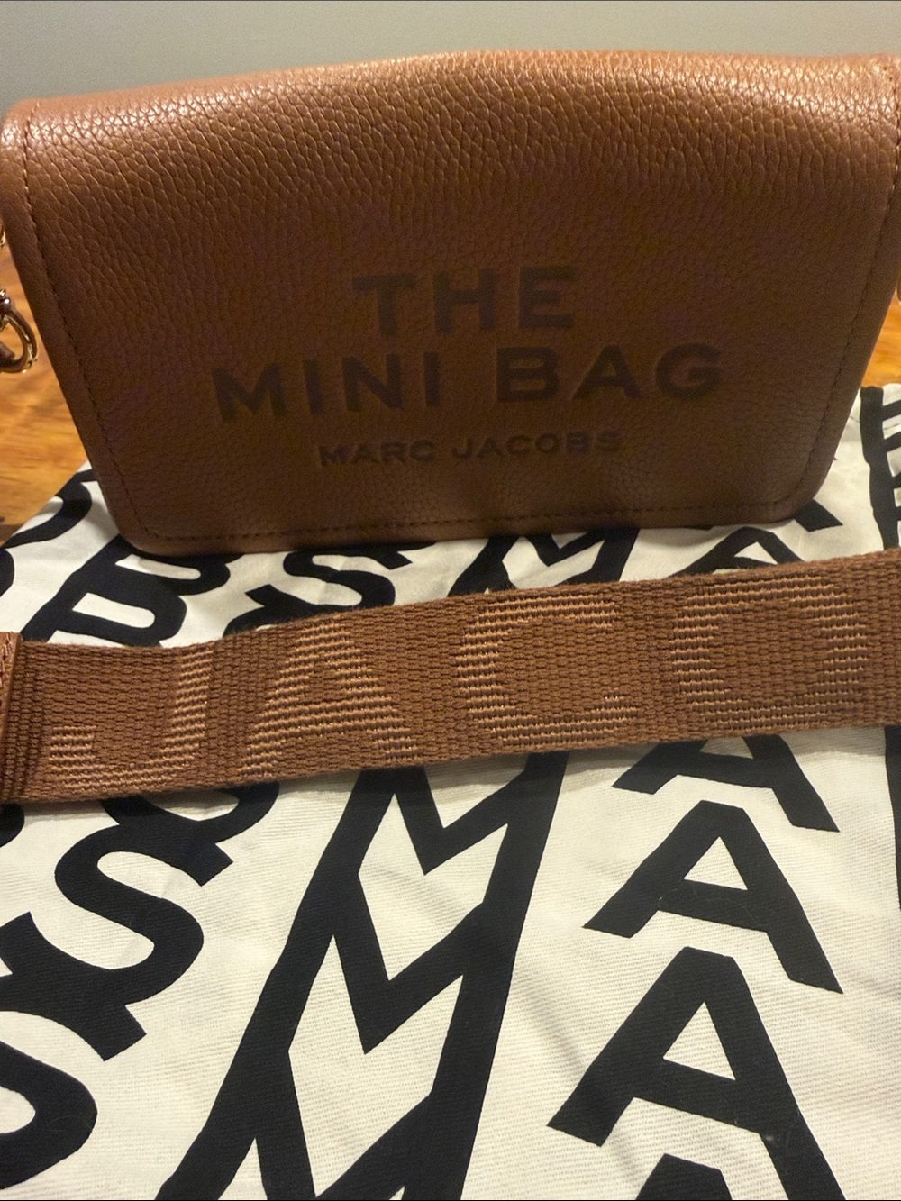 Marc Jacobs The Mini Bag - Cognac Brown Pebbled Leather